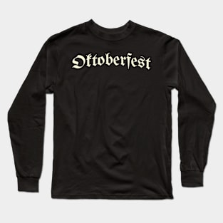 Oktoberfest Typography Long Sleeve T-Shirt